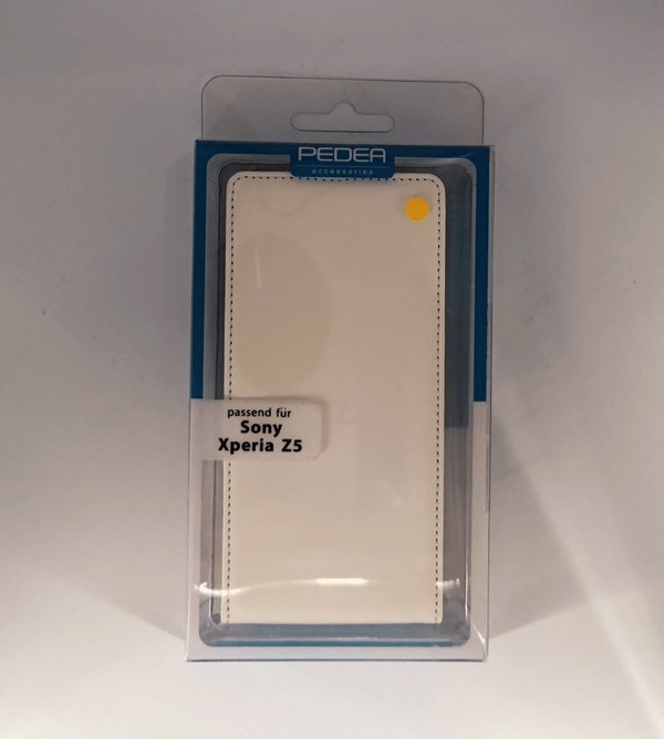 PEDEA Handytasche / Flip Classic für Sony Xperia Z5 weiß