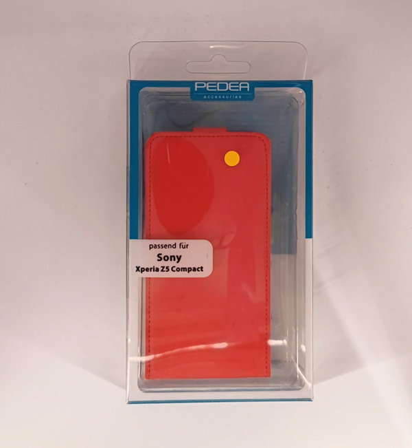 PEDEA Handytasche / Flip Classic für Sony Xperia Z5 Compact rot