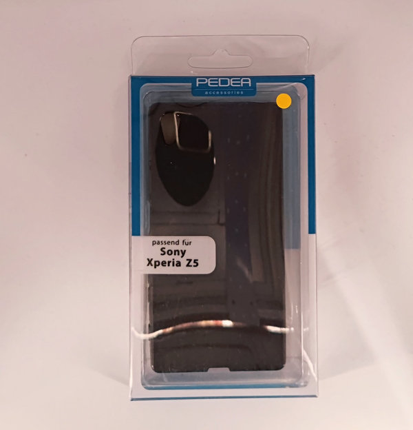 PEDEA TPU Case glatt für Sony Xperia Z5, schwarz