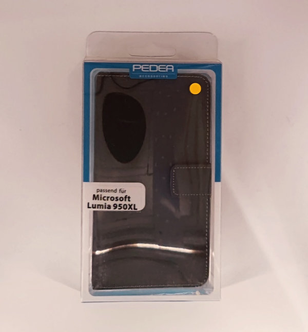 PEDEA Handytasche / Bookstyle Classic für Microsoft Lumia 950 XL schwarz