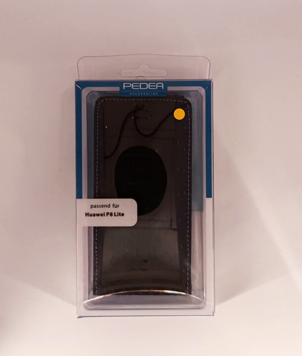 PEDEA Handytasche / Flipcase Classic für Huawei P8 lite, schwarz