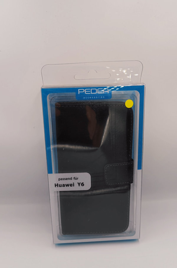 PEDEA Handytasche / Bookstyle Classic für Huawei Y6 schwarz