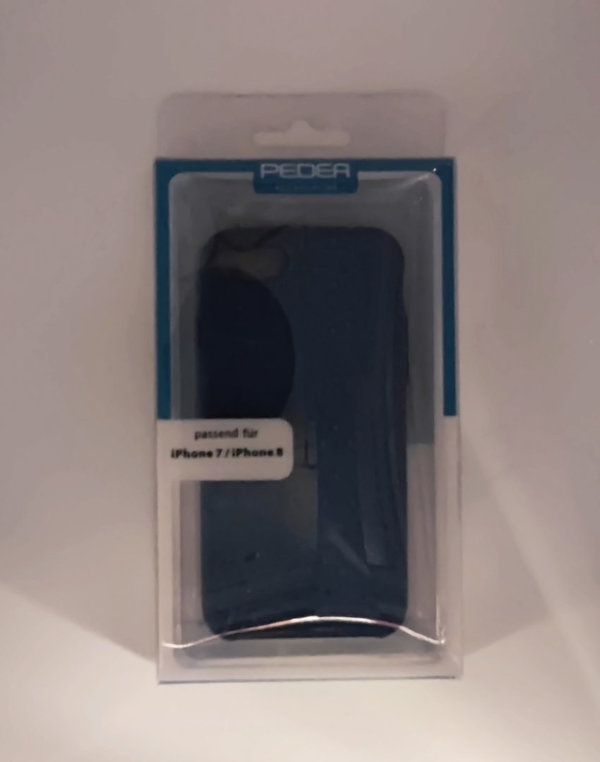 PEDEA Liquid Silicone Case für Apple iPhone 7/8, navy blau