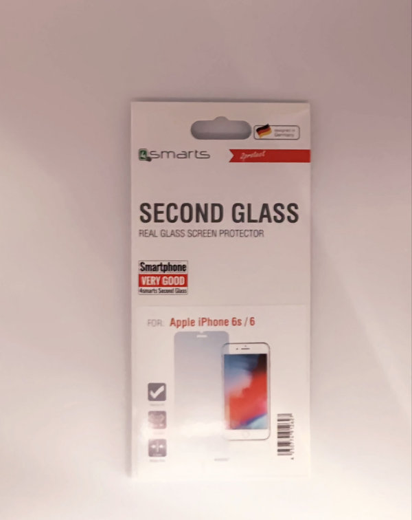 4smarts Second Glass 2.5D für Apple iPhone 6s/6