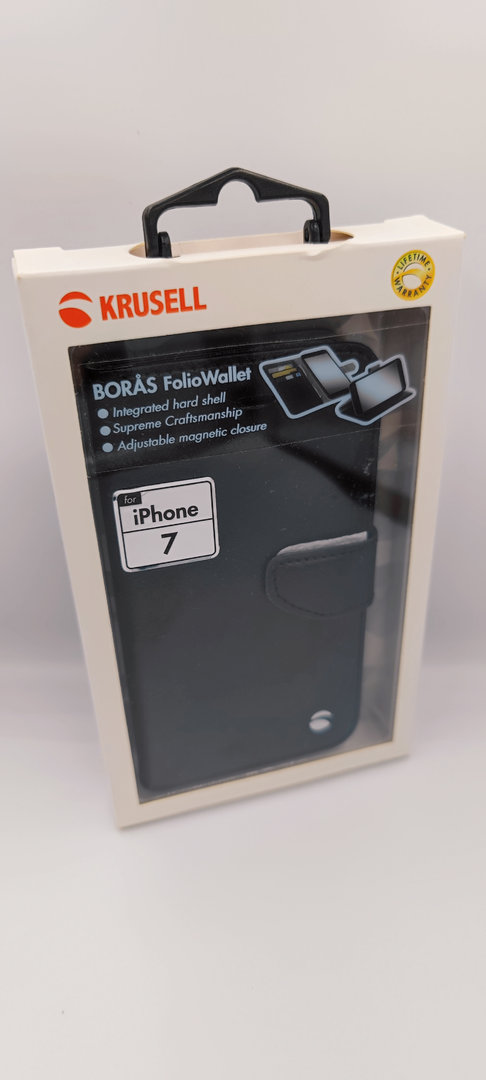 Krusell FolioWallet Borås für Apple iPhone 7, Schwarz