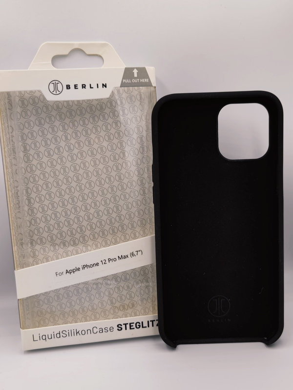 JT Liquid SilikonCase Steglitz iPhone 12 Pro Max 6,7", Black