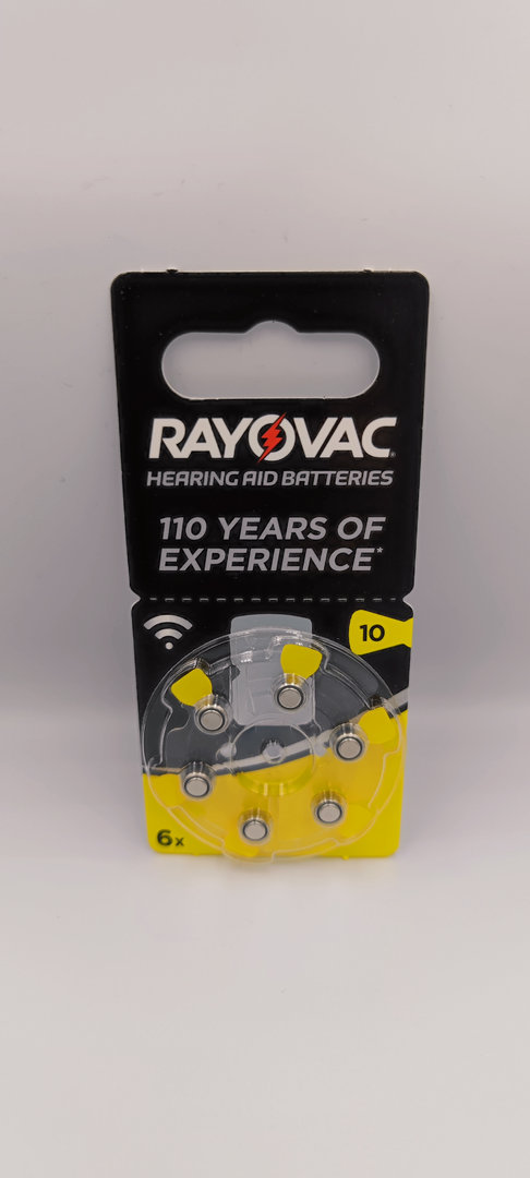 Rayovac Hörgerätebatterie 10 (PR70) 6er Blister